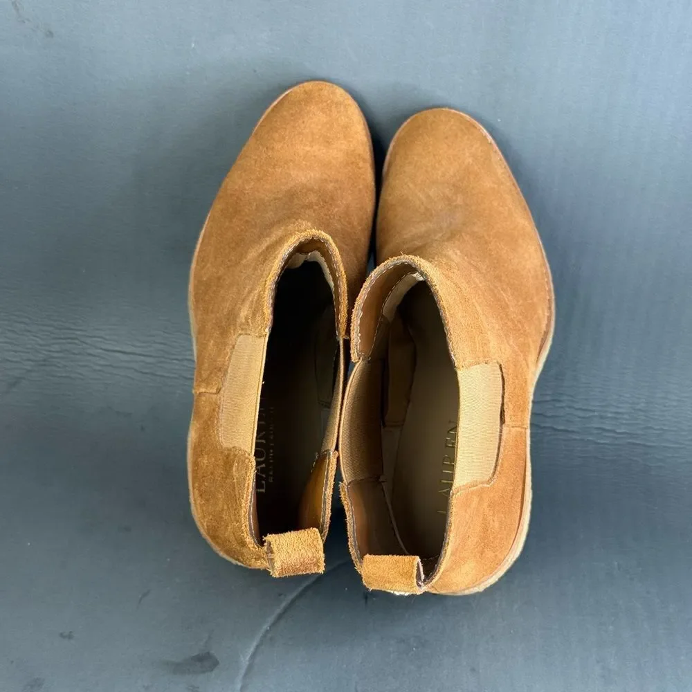 LAUREN Ralph Lauren Marianna suede leather ankle boot women’s size 8.5 - Picture 8 of 10
